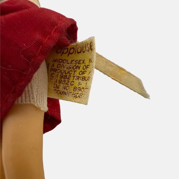 Vintage 1982 Applause Little Orphan Annie Pencil Grabber Doll Clip On 5" - Picture 5 of 6